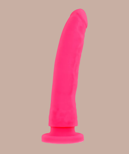 Delta Club – Speelgoedtuigje + Dong Roze Siliconen 20 cm – O – 4 cm