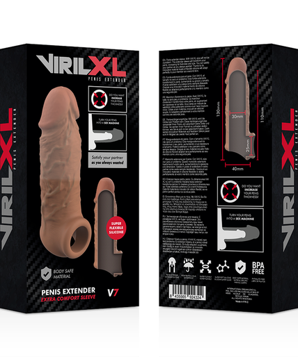 Virilxl – Liquid Silicone V7 Brown Penis Extension