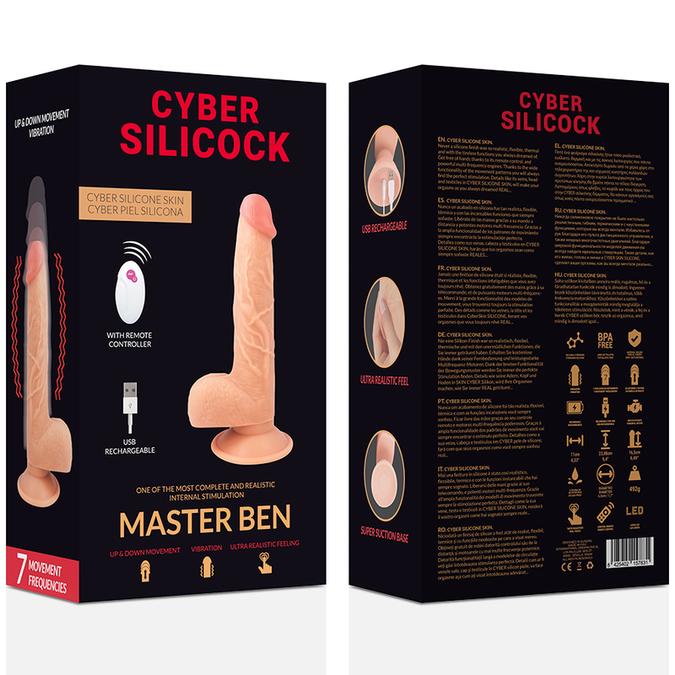 Cyber Silicock – Fernbedienung Realistischer Master Ben 23,88 cm -Ø- 4,3 cm