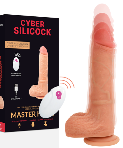 Cyber Silicock – Fernbedienbarer realistischer Master Huck 20,9 cm -Ø- 4 cm
