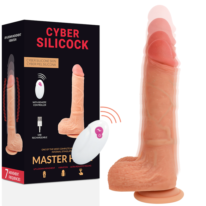 Cyber Silicock – Fernbedienbarer realistischer Master Huck 20,9 cm -Ø- 4 cm