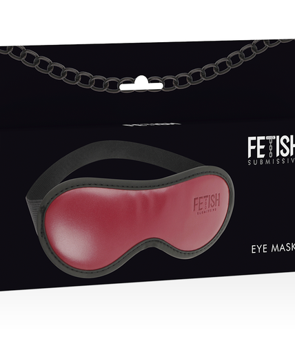 Fetish Submissive Dark Room – Vegane Leder-Maske mit Neopren-Futter
