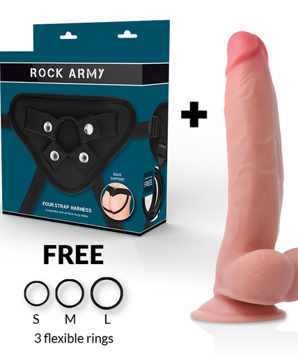 Rockarmy – Harness + Dual Density Leopard 23 Cm – O – 4.77 Cm