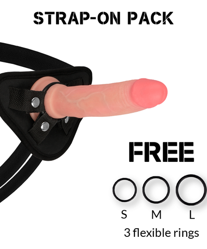Rockarmy – Harness + Liquid Silicone Dildo Core Avenger 19 Cm – O – 3.98 Cm