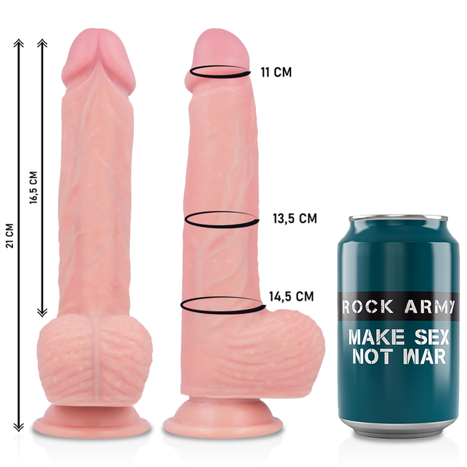 Rockarmy – Harness + vloeibare siliconen Basic Spitfire realistisch 21 cm – O – 4,62 cm