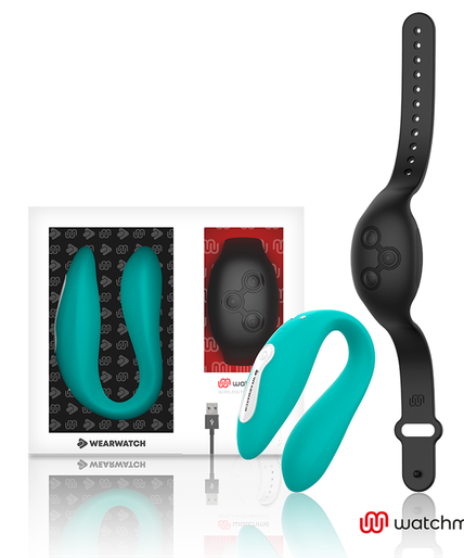 Wearwatch – Dual-Technologie Vibrator Watchme Aquamarin / Jet