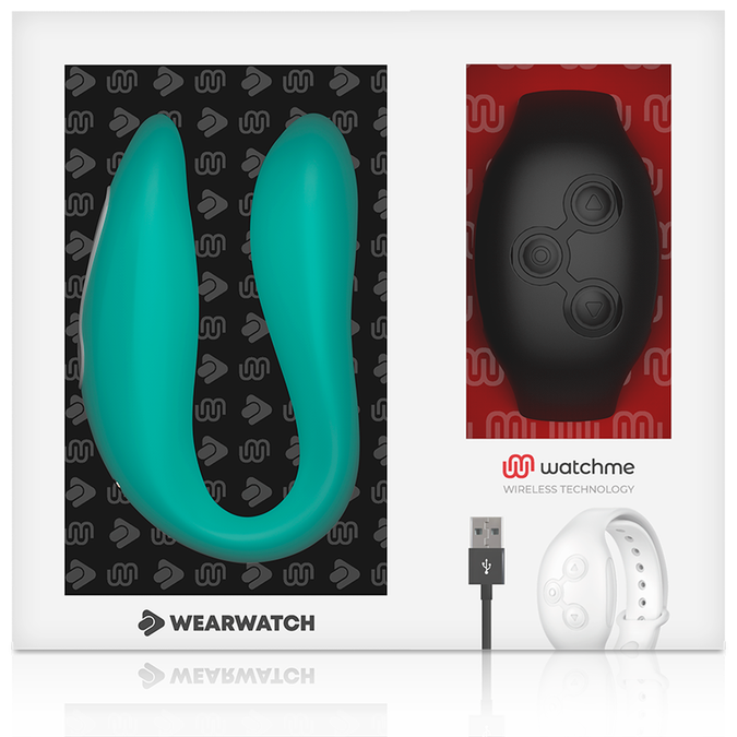 Wearwatch – Dual-Technologie Vibrator Watchme Aquamarin / Jet