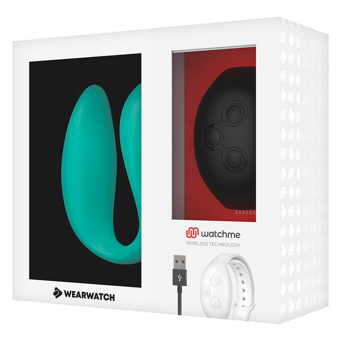 Wearwatch – Dual-Technologie Vibrator Watchme Aquamarin / Jet