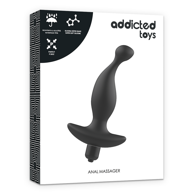 Addicted Toys – Anal Massager mit Vibration Modell 1 – Schwarz