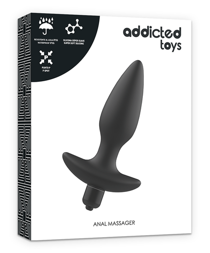 Addicted Toys – Massager Plug Anal with Vibration Black