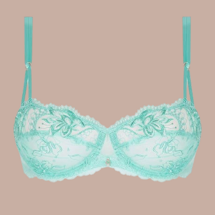 Lise Charmel Balconette Bra Princesse Iris in Aqua - Pleasurements