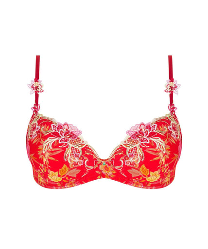 Lise Charmel Soft padded Bra Foret Rubis (Beautiful ruby red) - Pleasurements