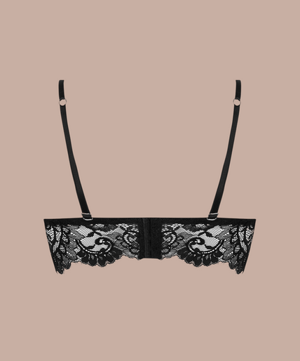 Lise Charmel Triangle Bra Desirs de Venise in Seductive Black - Pleasurements