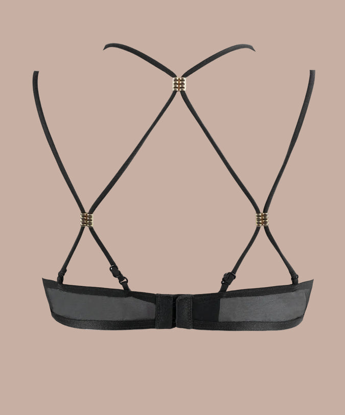 Atelier Amour – Sans Détour Half Cup Bra Black