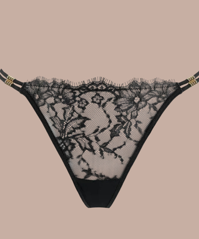 Atelier Amour – Sans Détour Thong Black