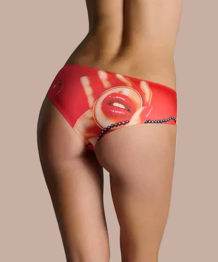 Maison Close – Comic Strip Hipster Panty Cherry Red