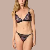 Atelier Amour Oiseau de Paradis Unwired Triangle Bra – Flowered - Pleasurements
