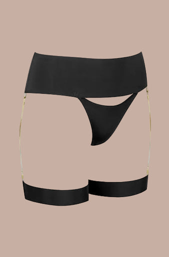 Maison Close – Tapage Nocturne Offener Strumpfhalter-Body Schwarz