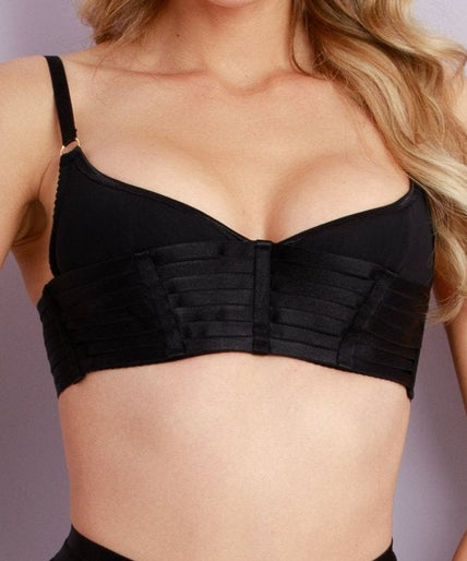 Pleasurements Bar - Tender Balconette Bra Black - Pleasurements